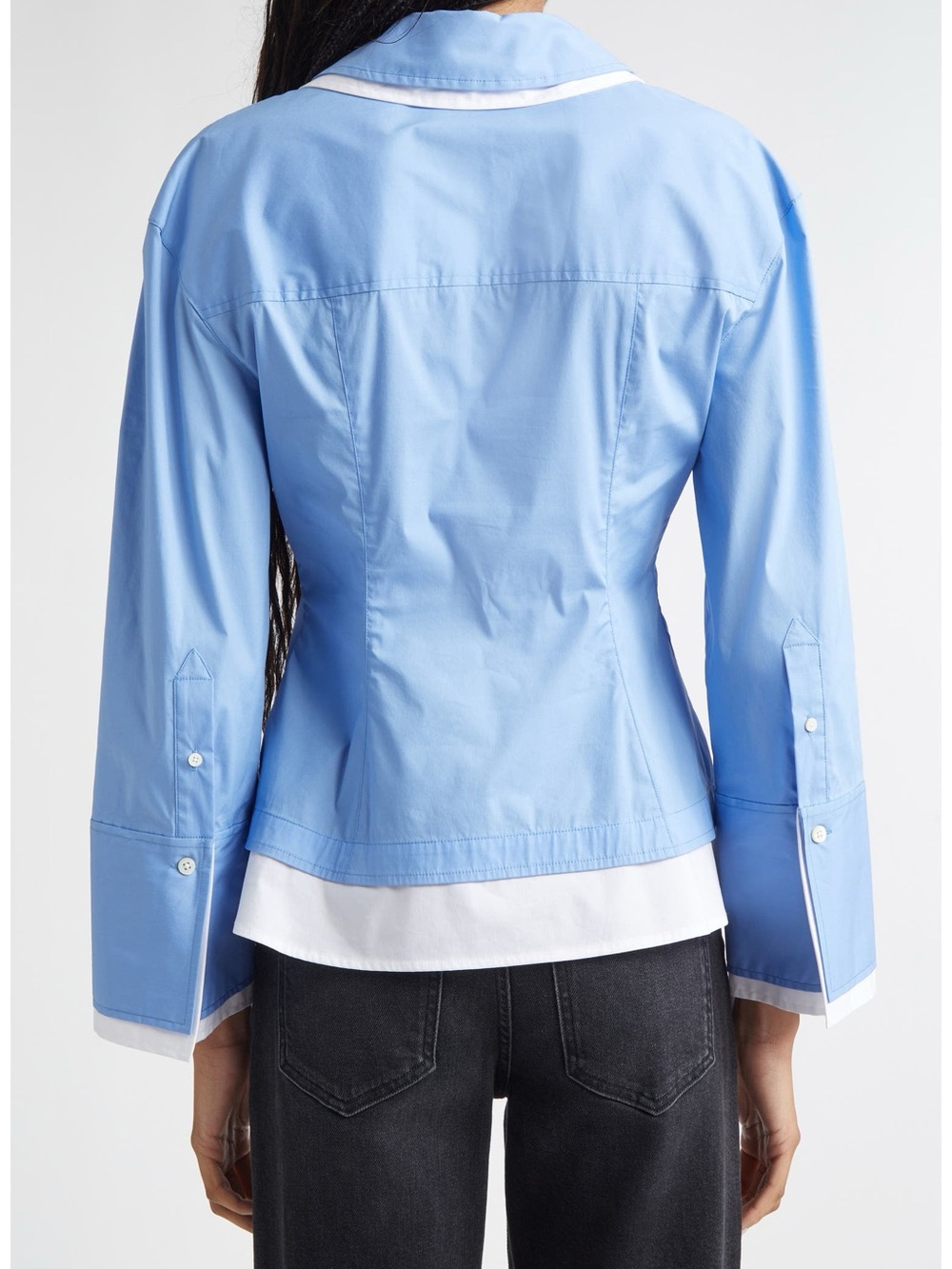 Veronica Beard Bonnie Layered Cotton Blend
Button-Up Shirt - Picture 2 of 6